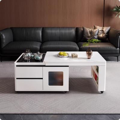 可移动功夫茶几客厅家用新款轻奢高级感泡茶一体升降伸缩茶台茶桌